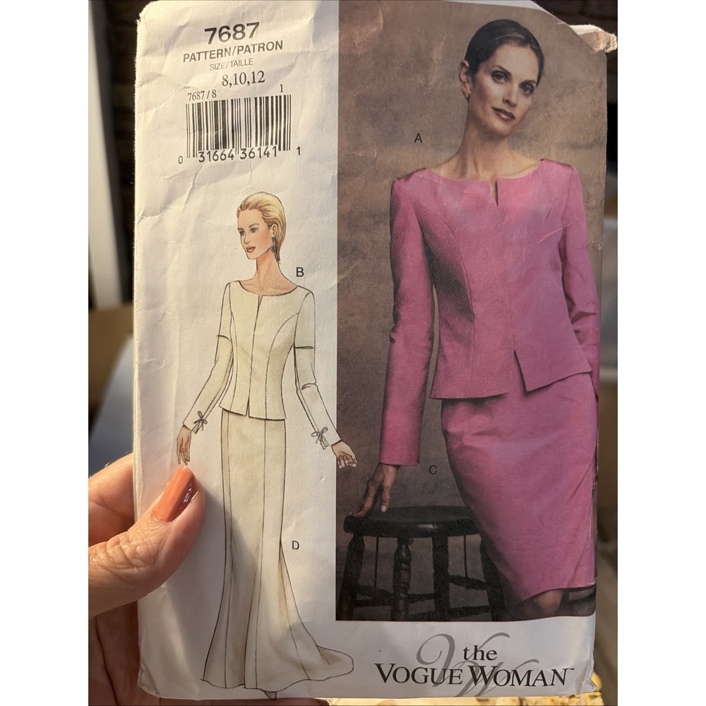Vogue Patterns 7687 Misses Top & Skirt Sewing Pattern Size 10 Formal Attire